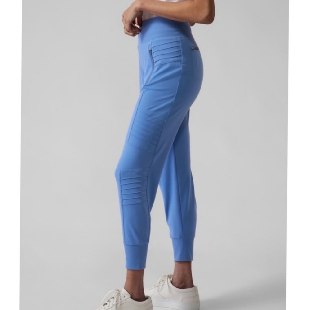 Athleta Venice Moto Jogger in Cottage Blue Plus Size 2X